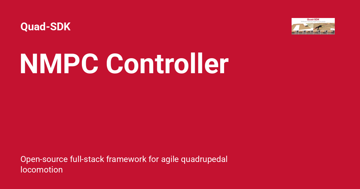 NMPC Controller - Quad-SDK